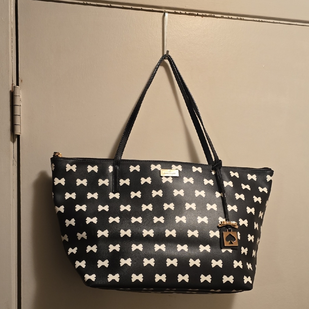 Black and White Kate Spade Tote Bag